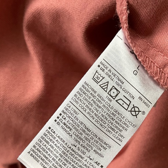 Colorful Oversized Denim Shirt/Jacket, Old Navy Size Large—Light Coral/Pink - Picture 10 of 12